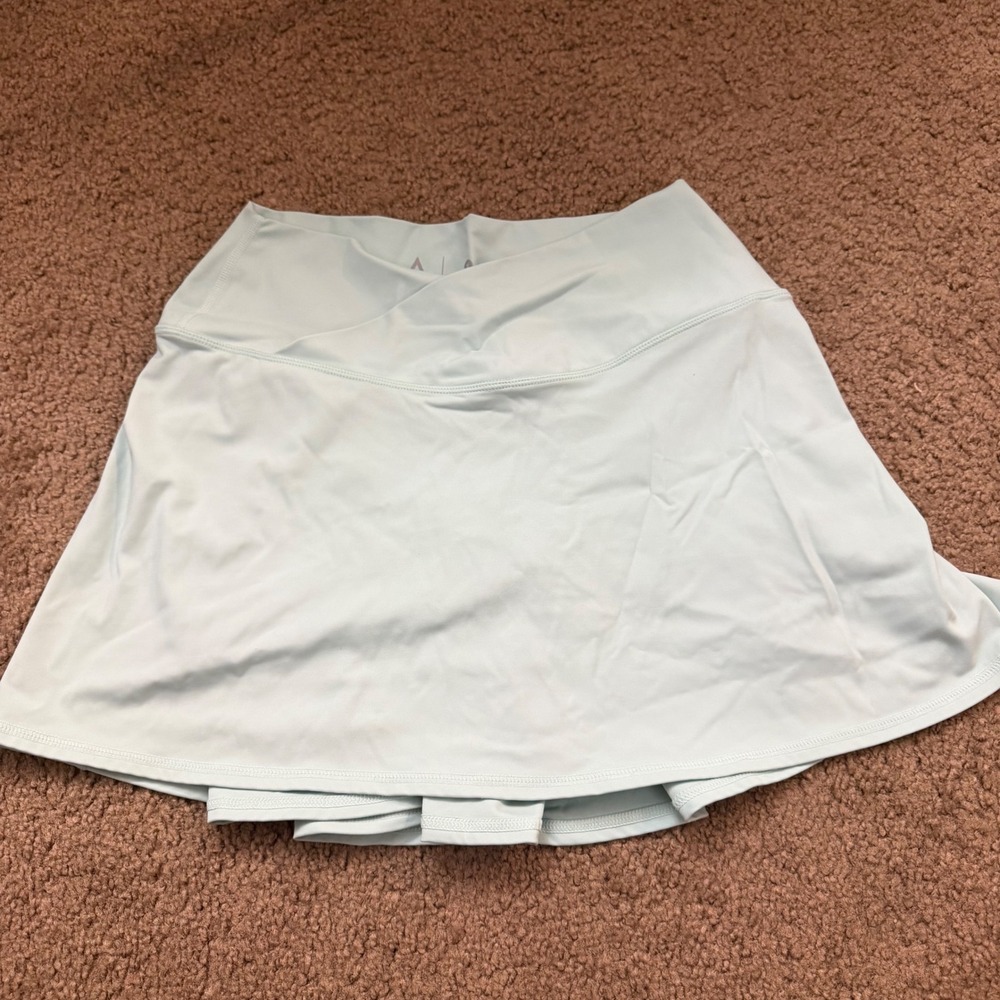 Adair Active Women Mint Blue Crossover Waist Pleated Athletic Skort Size M